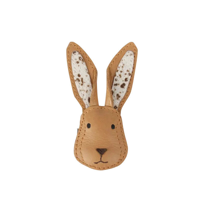Josy Exclusive Hairclip | Hare | Camel Classic Leather