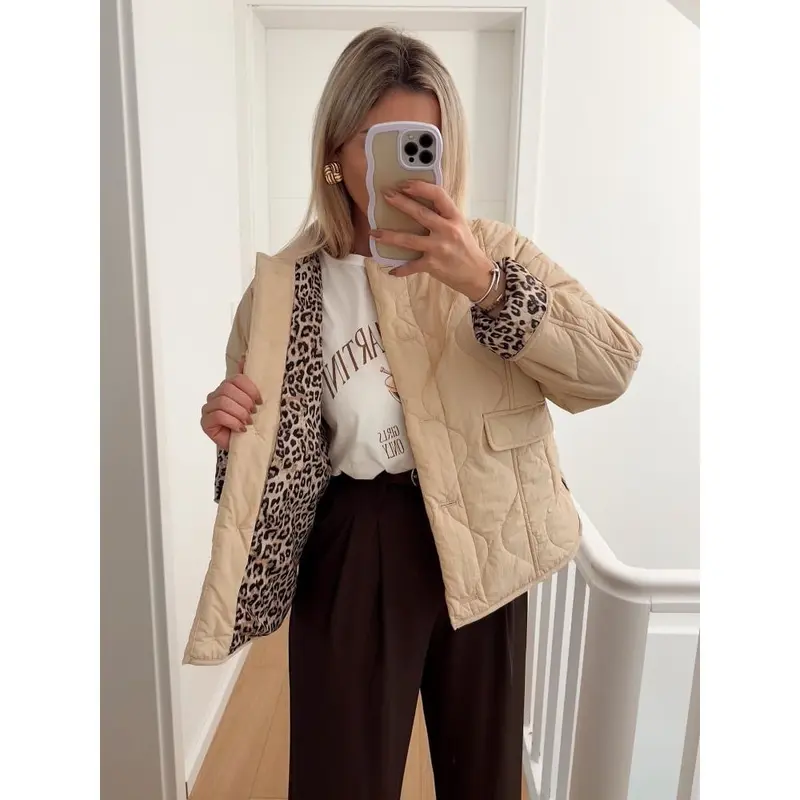 Julia Gestepptes Bomberjacke