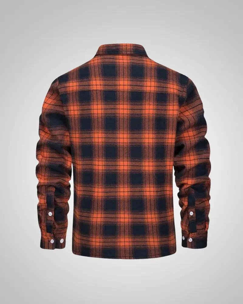 Julian | Herren Gefütterte Karierte Overshirt Jacke