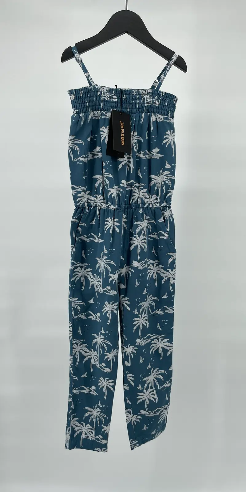 Jumpsuit Lang Blauw Palmbomen