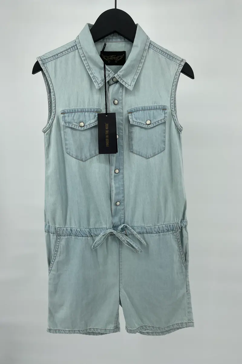 Jumpsuit Lichtblauw Gebleekt Maat 122