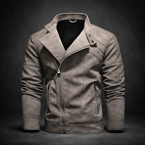 Jure – Lederjacke Mit Reißverschluss