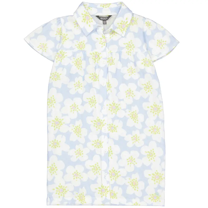 Jurk Blauw | AOP Blue Flower