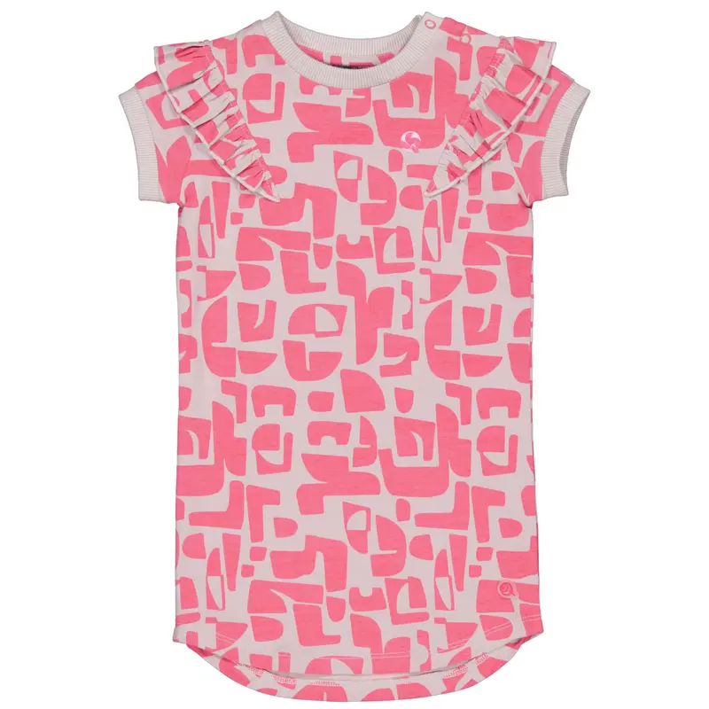 Jurk Paars | AOP Purple Graphic