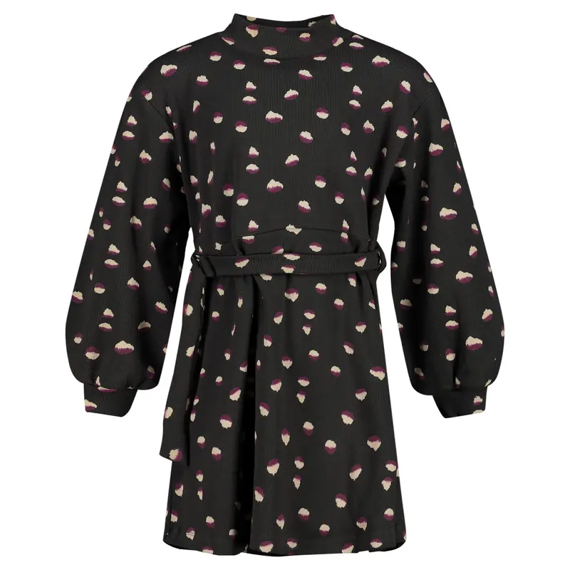 Jurk zwart | AOP Black Animal