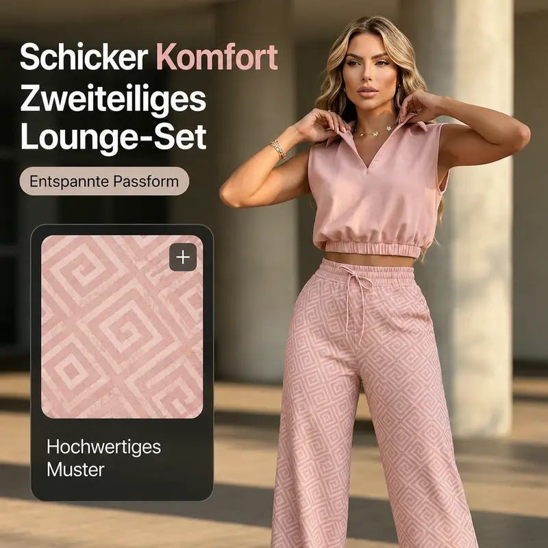 Jusella | Modisches Zweiteiler-Set mit lockerer Passform