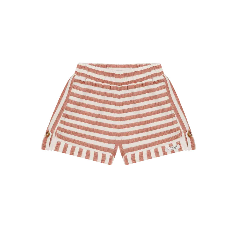 Kaatio Shorts | Rust - White Striped
