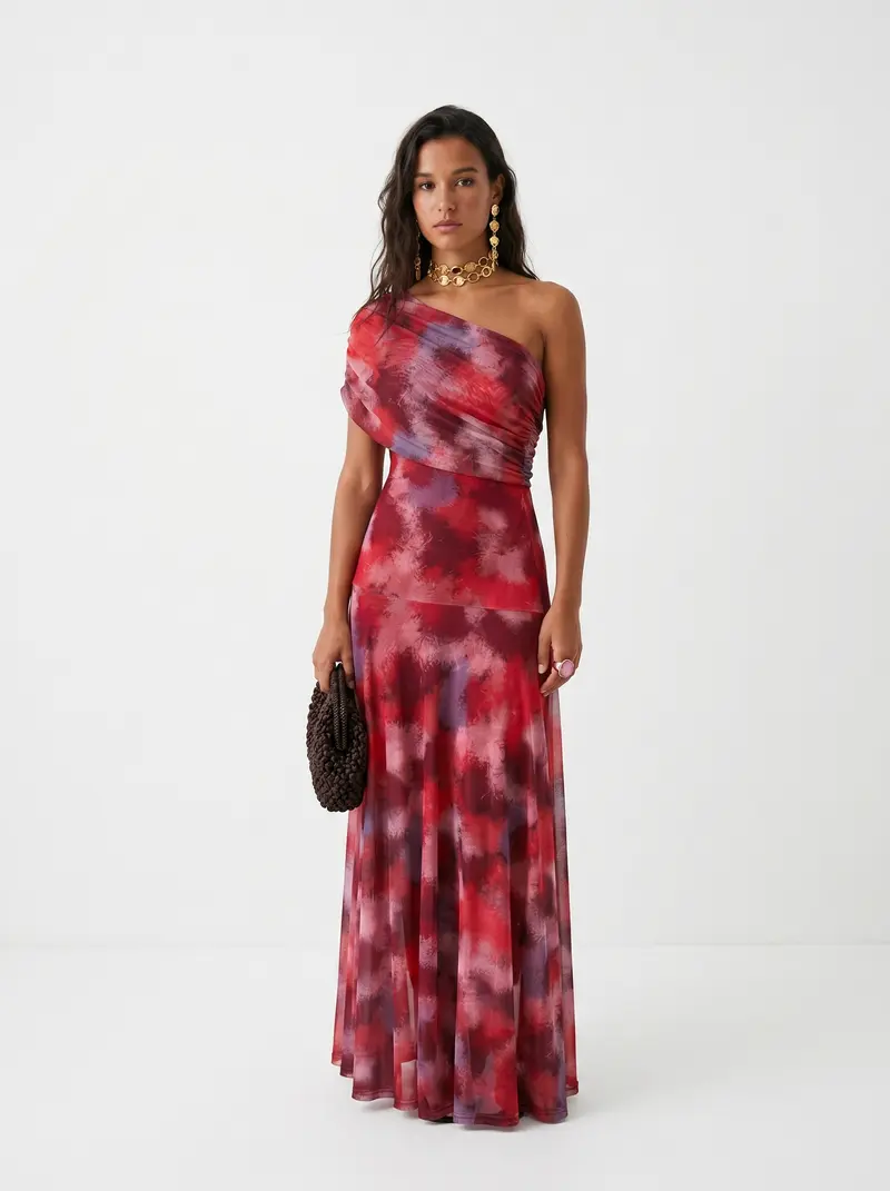 Kaida - Drapiertes Carmen-Kleid
