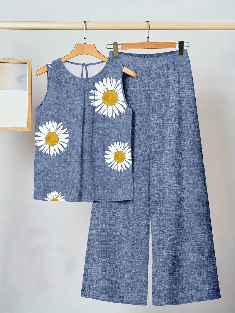 Kaitlyn | Daisy Flower Zwei-Teile Set