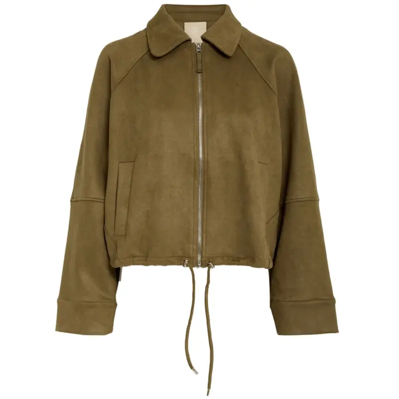 Kangaroo Brown suedine jacket Roxanna