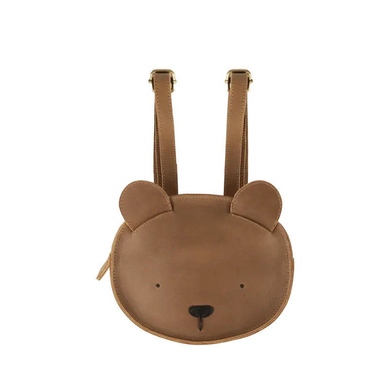 Kapi Classic Backpack | Bear | Cognac Classic Leather