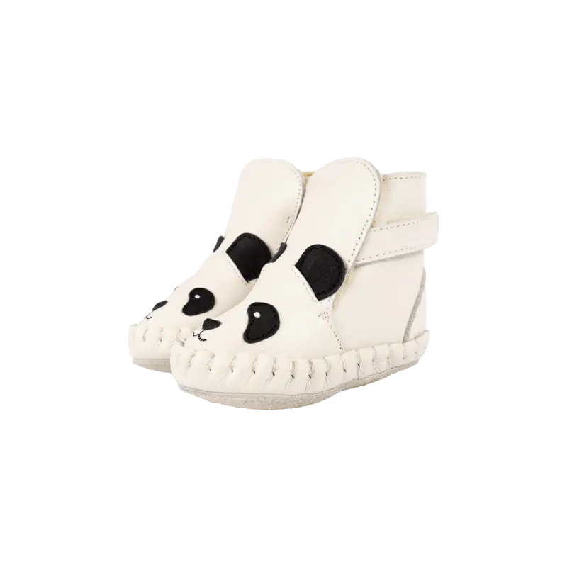 Kapi Classic Booties | Panda | Off White Leather