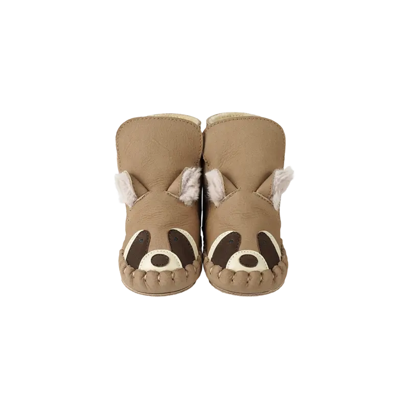 Kapi Exclusive Booties | Raccoon | Truffle Nubuck