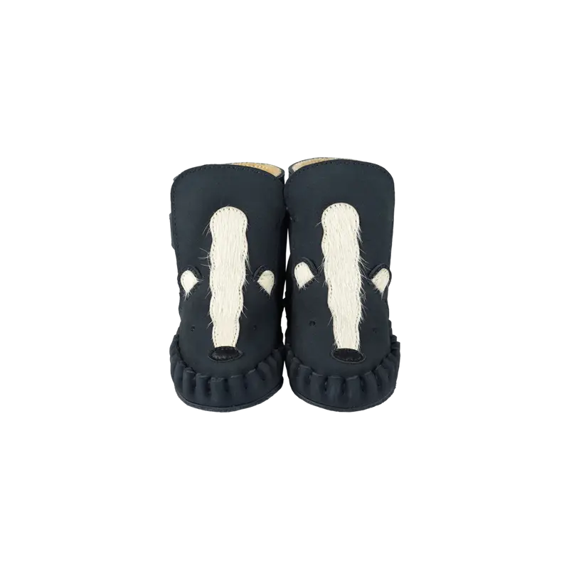 Kapi Exclusive Booties | Skunk | Navy Nubuck
