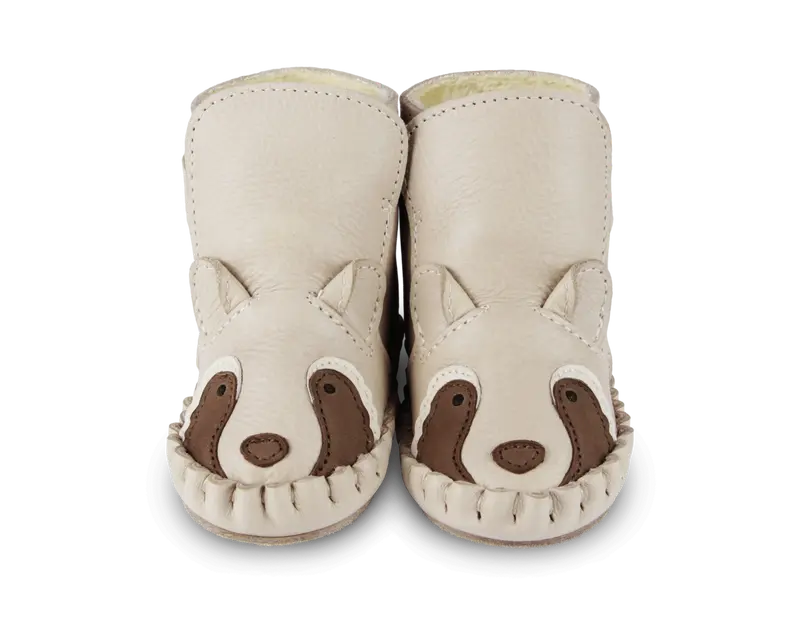 Kapi Special Booties | Raccoon | Ivory Classic Leather