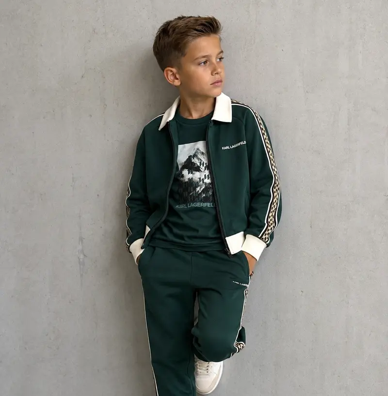 Karl Lagerfeld - joggingpak groen 3 delig