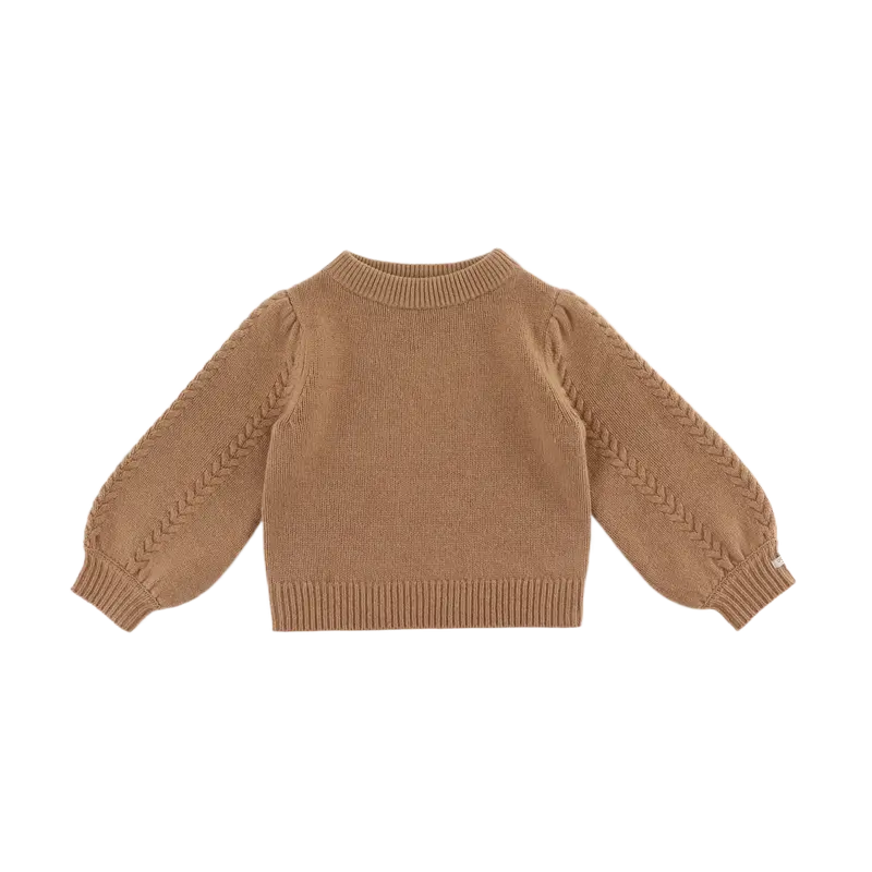 Kasine Merino Wool Sweater | Hazelnut