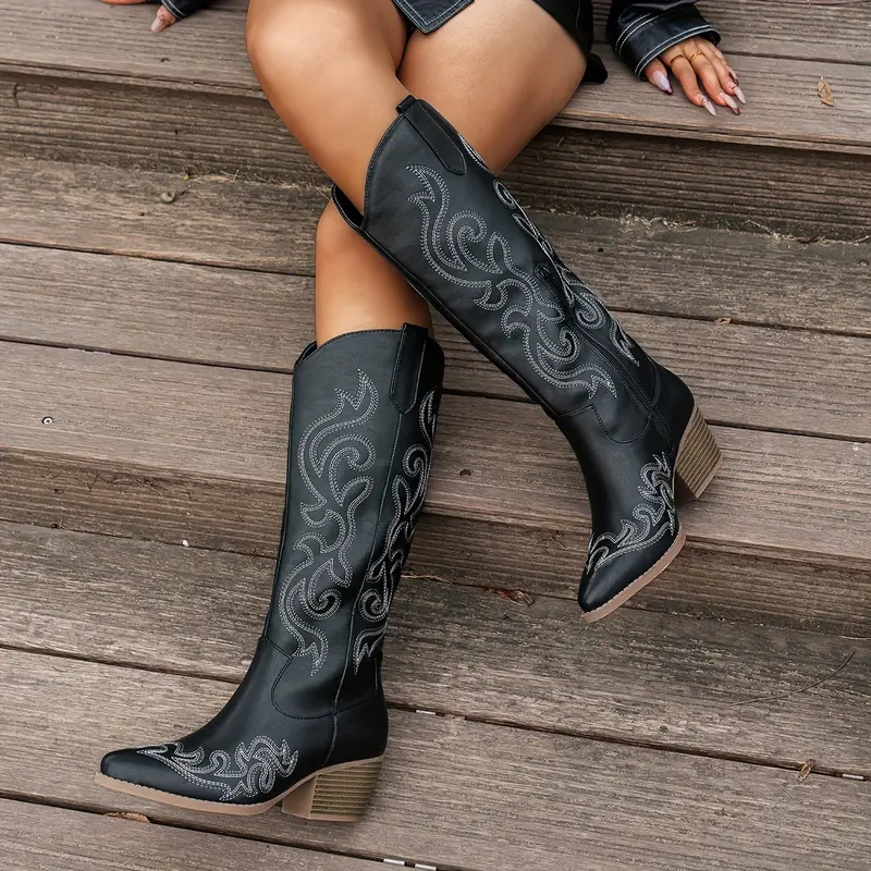 Kathleen | Gepolstert Runde Spitze Stiefel