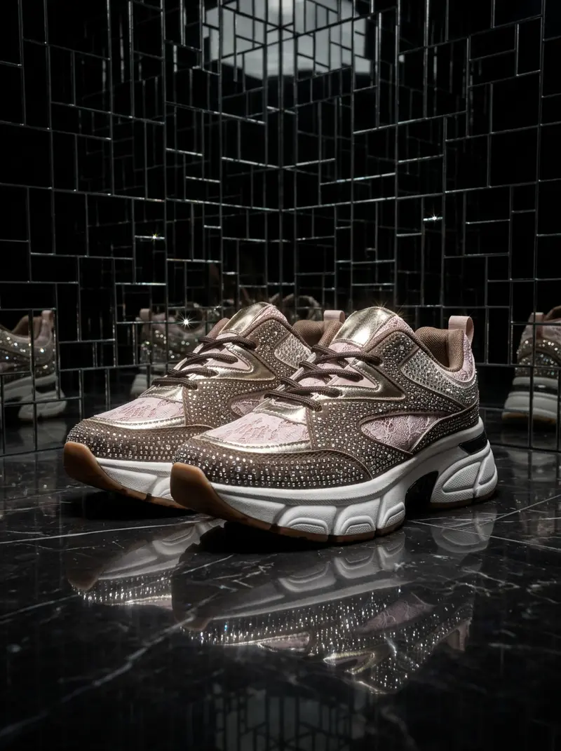 Katja – Chunky Strass Sneaker