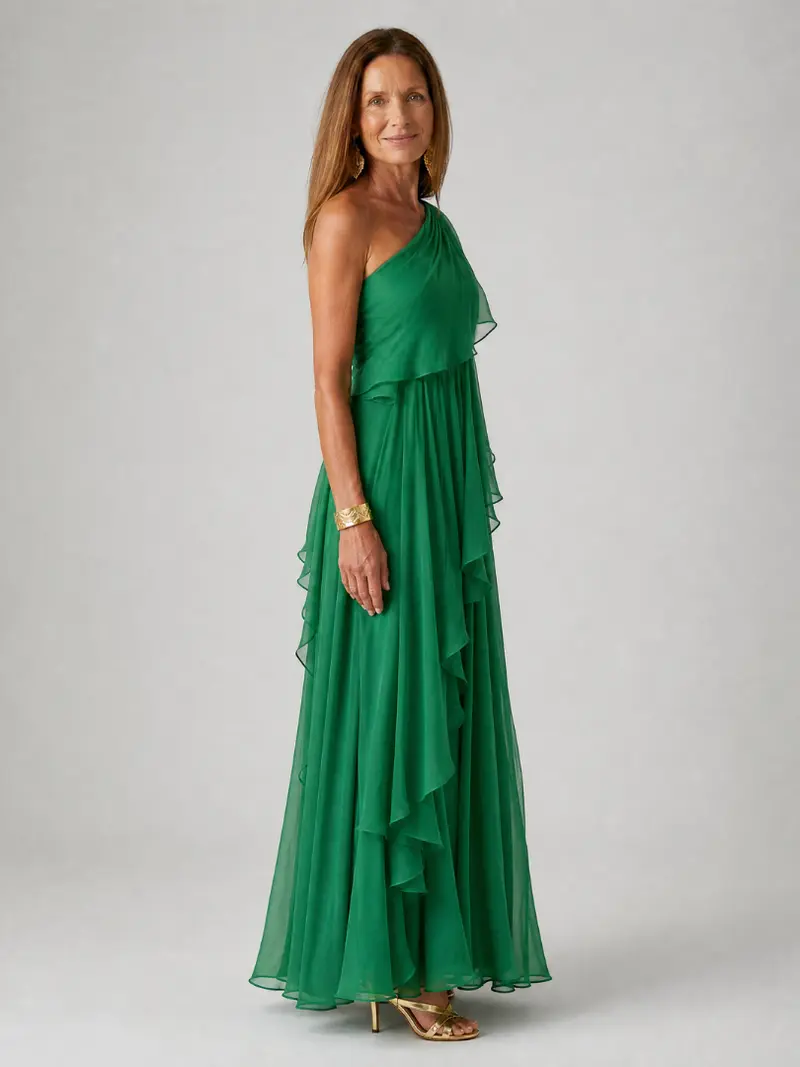 Katriana - Maxikleid mit zarten Rüschen