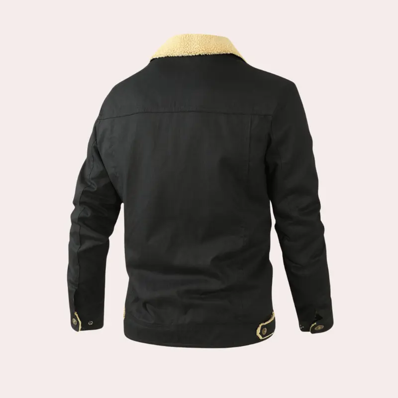 Kevin | Herren Gefütterte Knöpfen Jacke