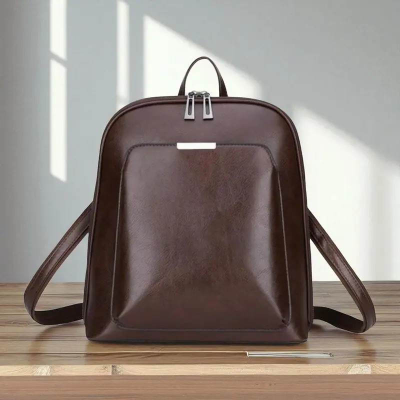 Klassischer Doppel-Reißverschluss Rucksack - elegantes Design