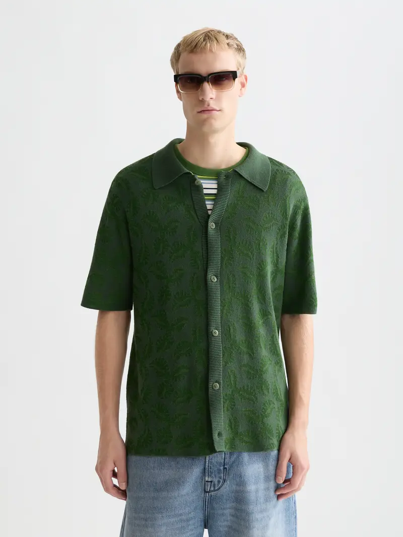 Knitted Short Sleeve Shirt