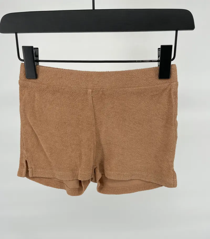 Korte Broek Badstof Bruin Maat 98