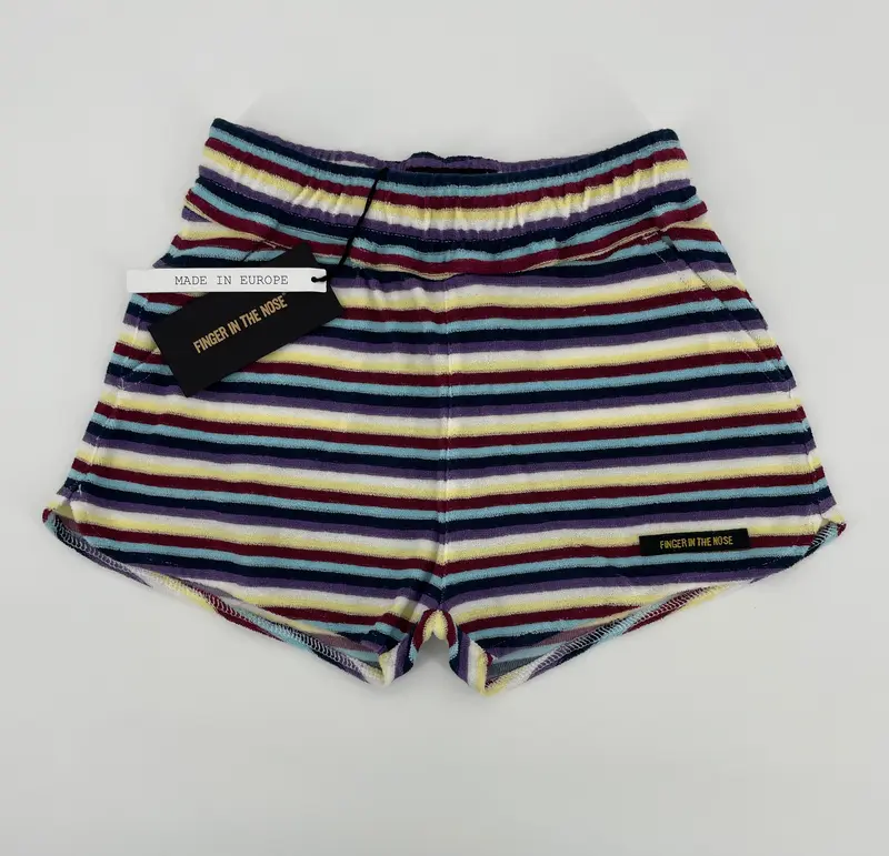 Korte Broek Badstof Multicolor Gestreept