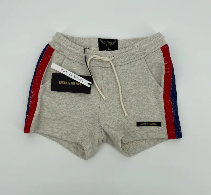 Korte Broek Beige Rood Blauw Maat 122