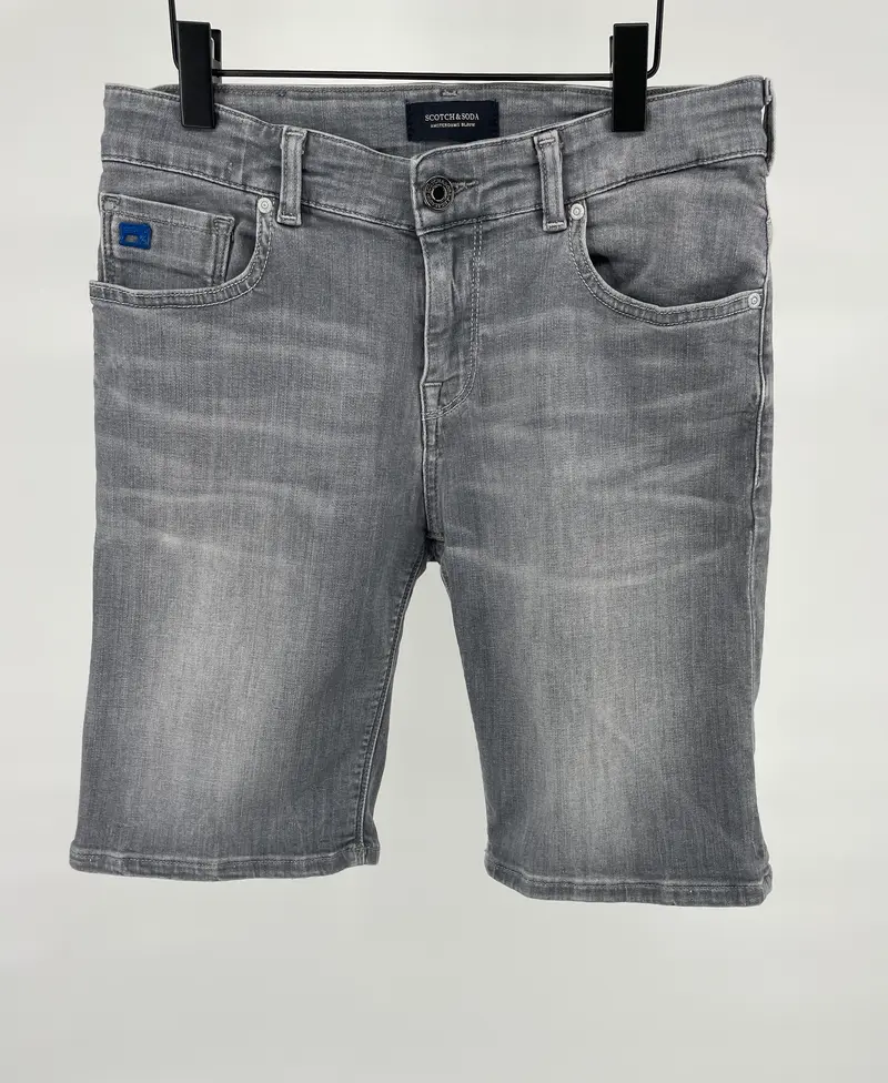 Korte Broek Grijs Denim Maat 152