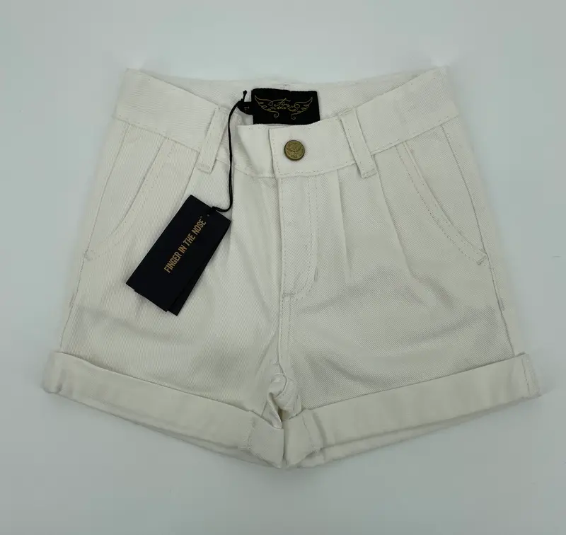 Korte Broek Wit Denim Maat 122