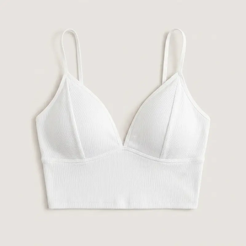 Kurzes Damen-Camisole mit V-Ausschnitt