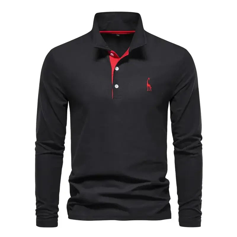 Langärmliges Poloshirt für Herren