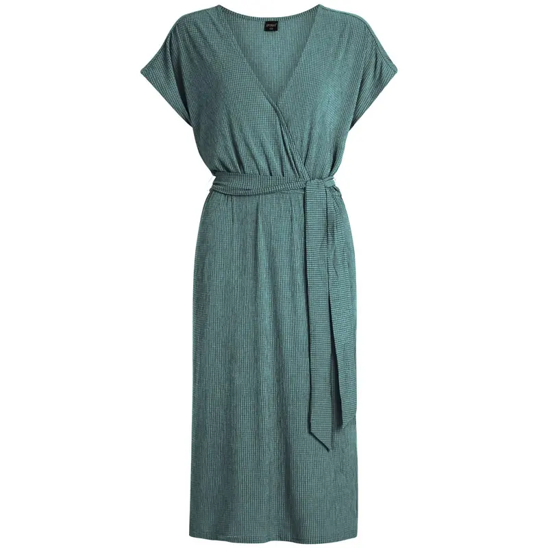 Laurelgreen v-hals split jurk Nadia