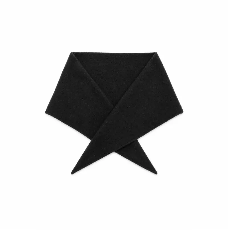 Le Bon Shoppe Cashmere Mini Triangle Scarf Black