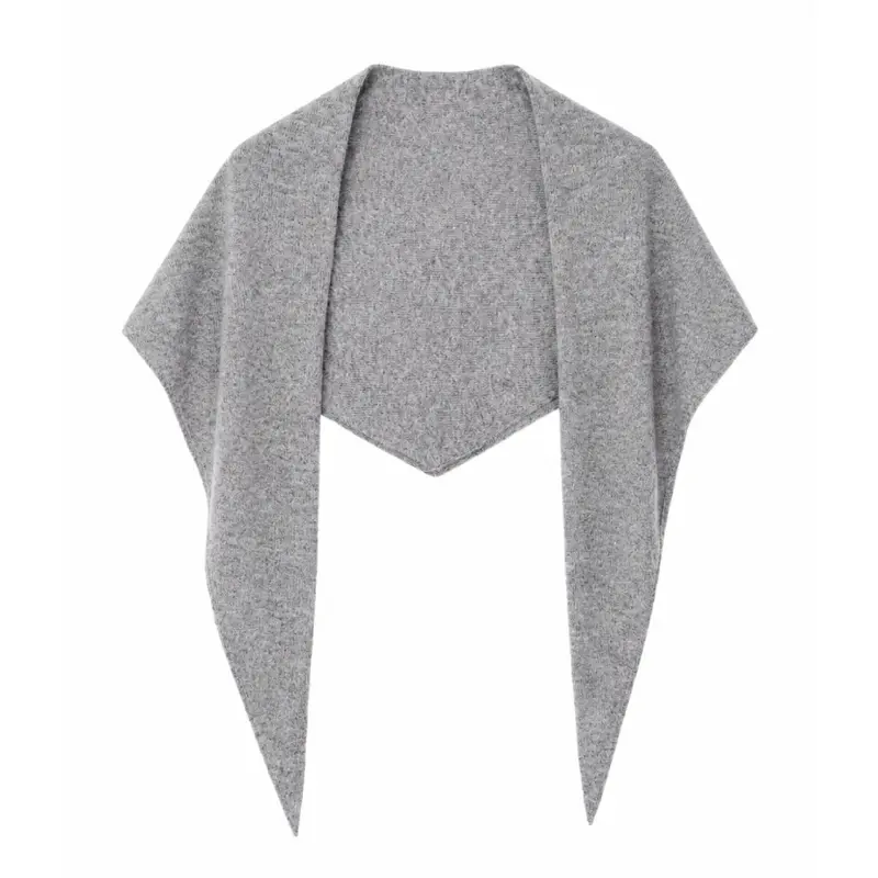 Le Bon Shoppe Cashmere Triangle Scarf Grey Melange
