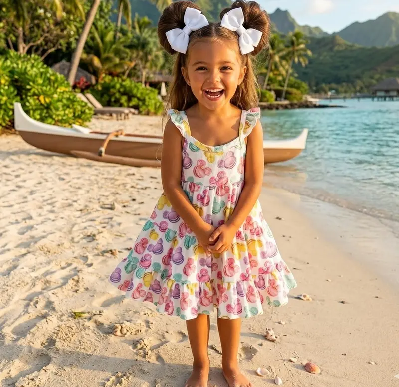 Le Petit Macaron Linen Dress