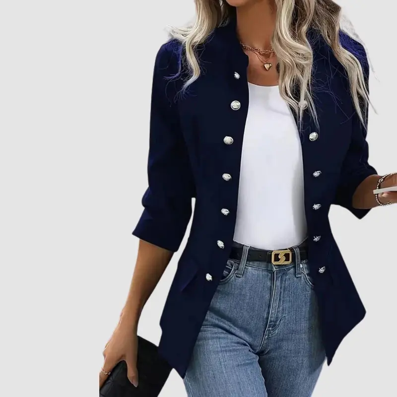 Lea | Damen Stilvoller Zweireihiger Blazer