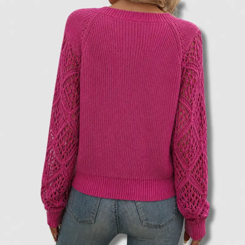 Lea | Eleganter V-Ausschnitt Pullover Mit Zeitlosem Charme