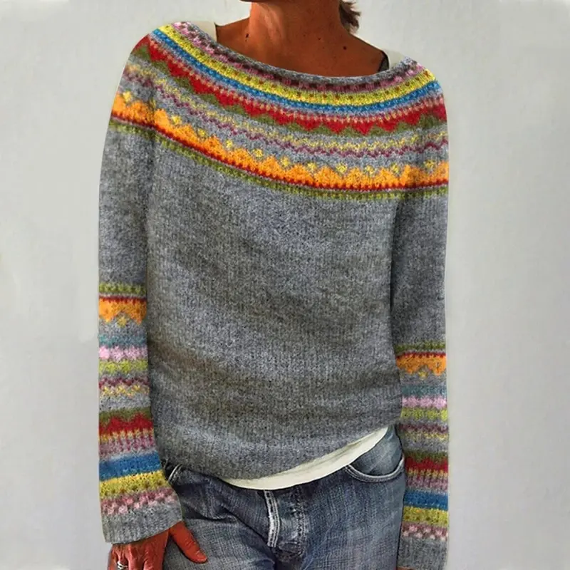 Lea | Gemütlicher Strickpullover mit Muster