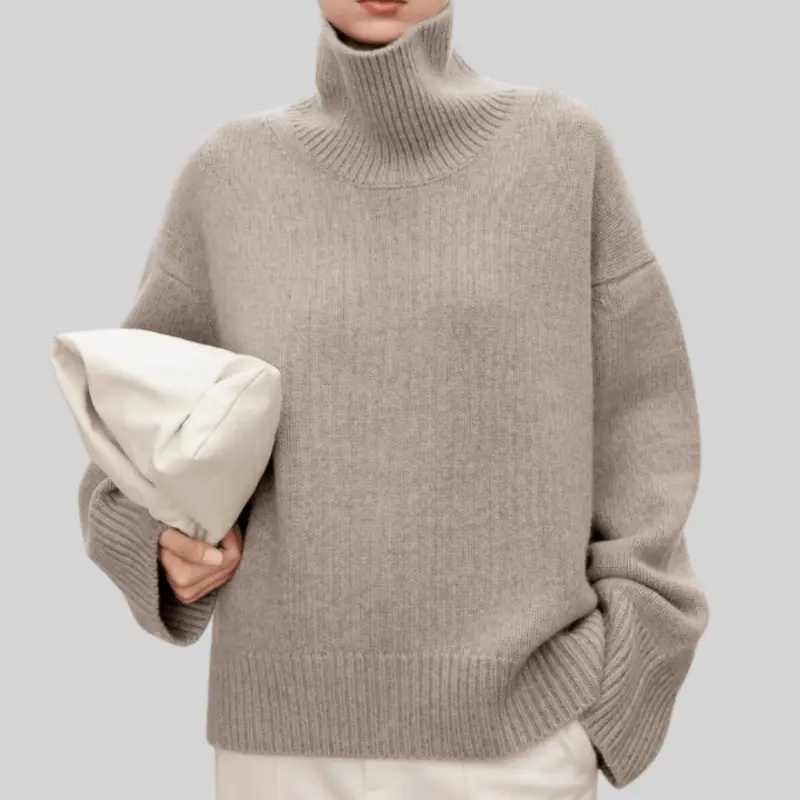 Lea | Stilvoller Pullover Damen mit Rollkragen