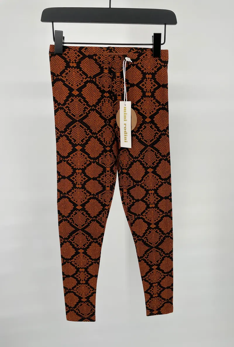 Legging Bruin Slangenprint Maat 116 / 122
