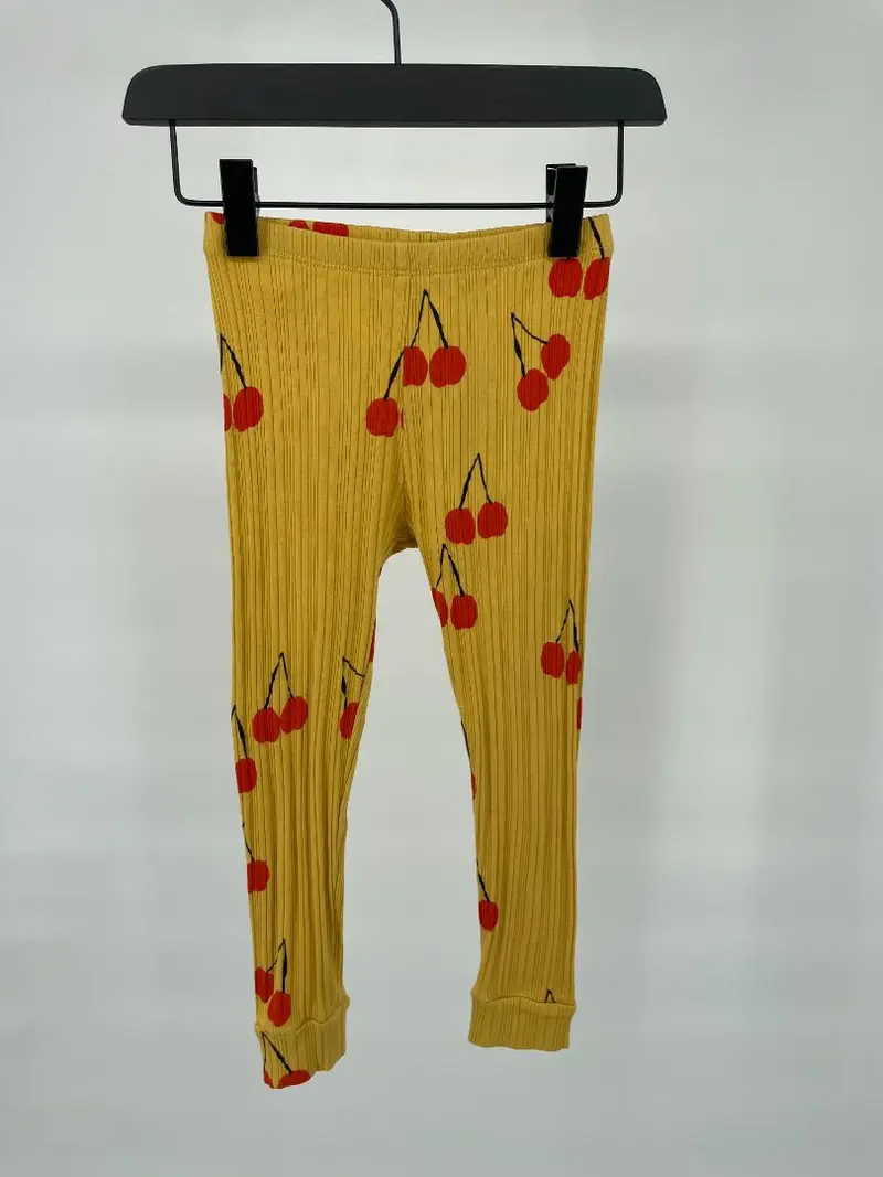Legging Geel Kersen Maat 92 / 98