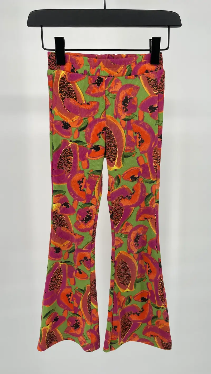 Legging Rib Flared Multi Color Zomerfruit Maat 110 / 116