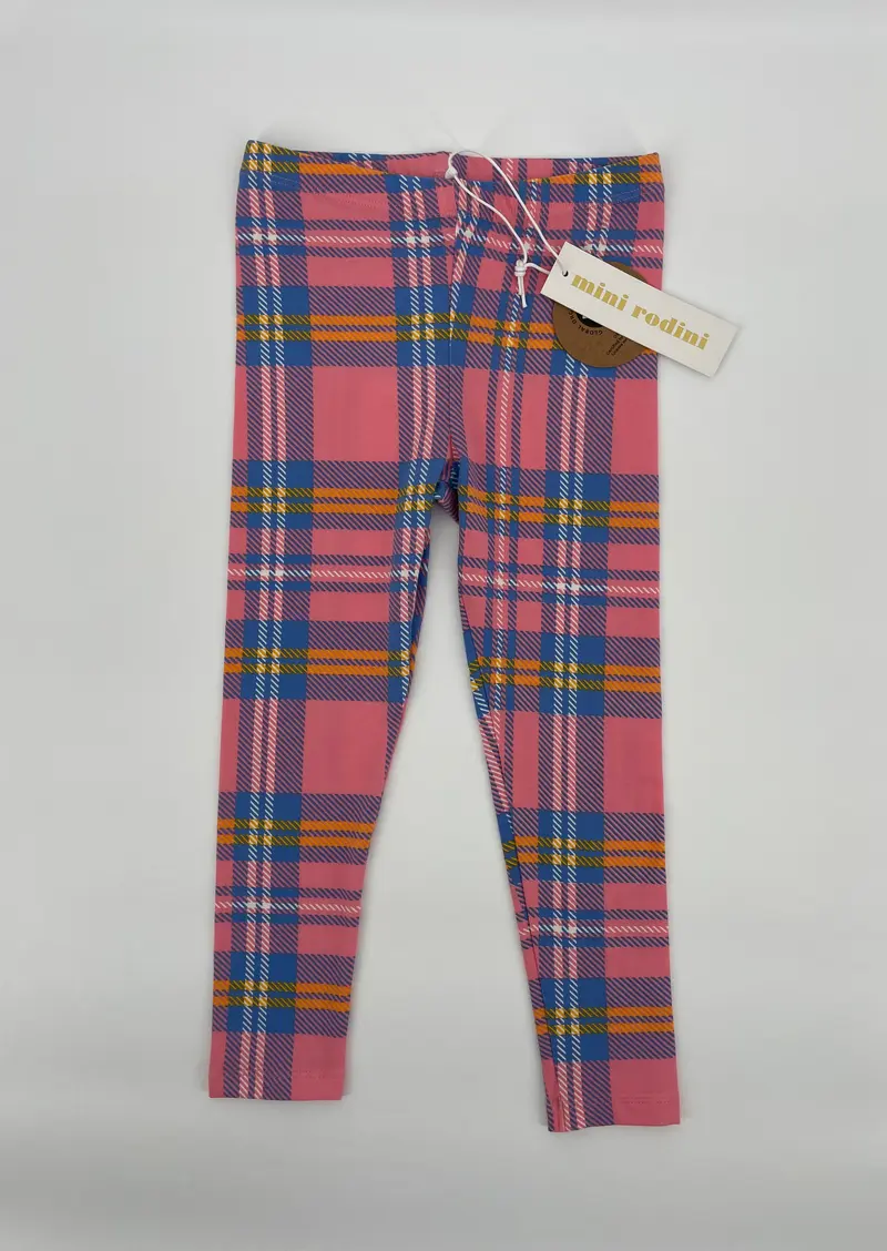 Legging Roze Geruit Maat 92 / 98