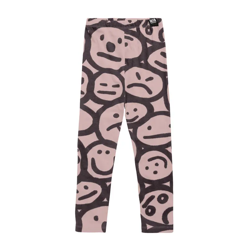Leggings Silly Faces Black