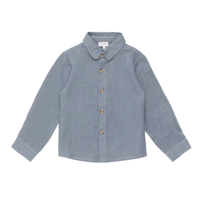 Leom Linen Shirt | Dark Spruce