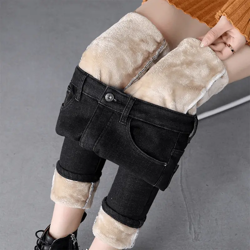 Leonie | Warme Damen Jeans gefüttert klassisch modern