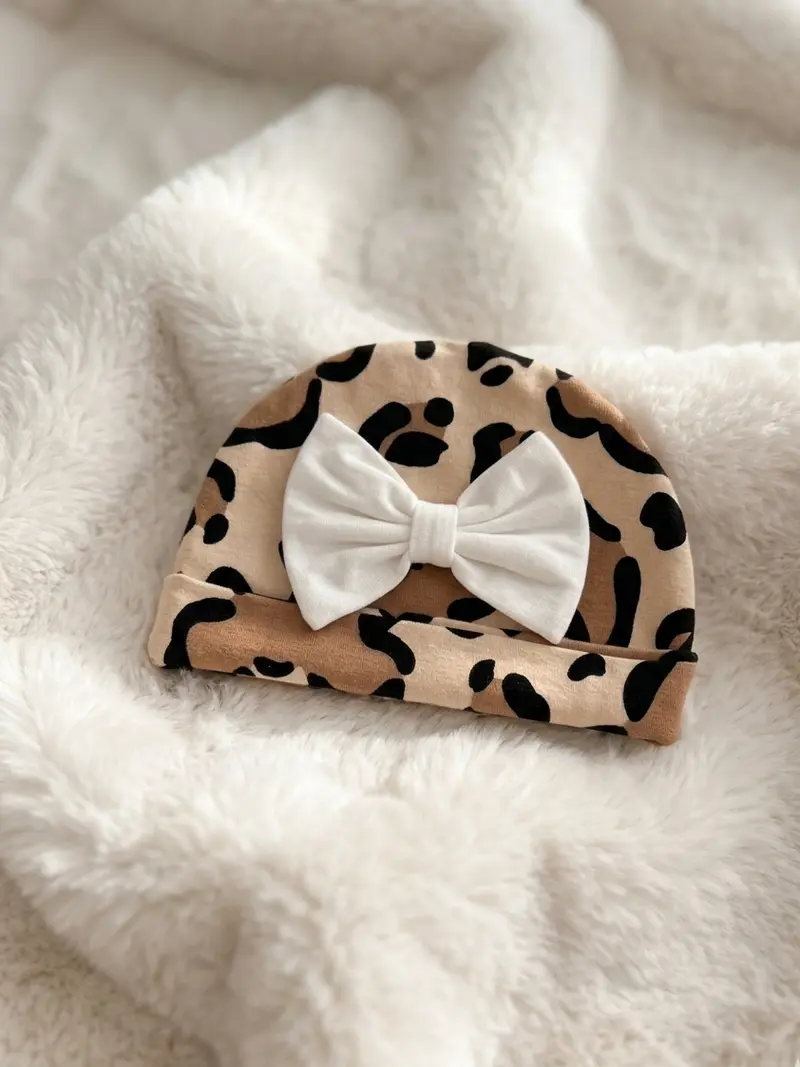 Leopard Love Newborn hat